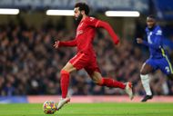 Mohamed Salah in action for Liverpool